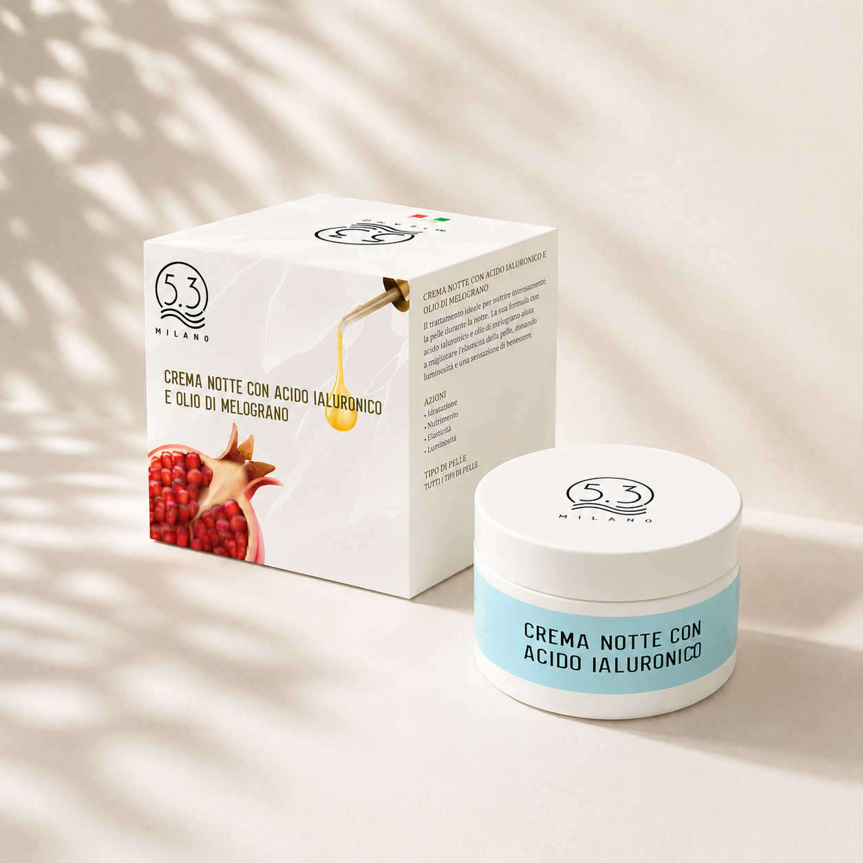 Crema Notte Acido Ialuronico e Olio di Melograno